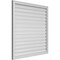 Ekena Millwork Vertical Surface Mount PVC Gable Vent: Functional, w/ 2"W x 1-1/2"P Brickmould Frame, 42"W x 42"H GVPVE42X4202SF - alternate 3